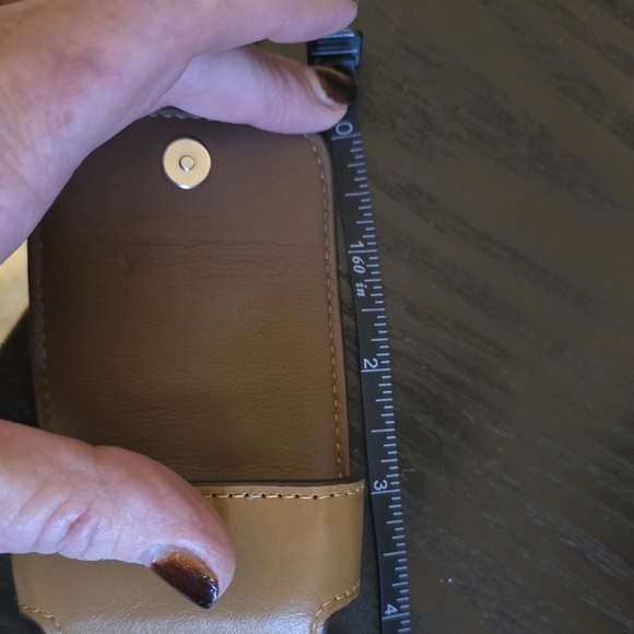 Coach Tan Leather Earbud Case - Picture 9 of 10